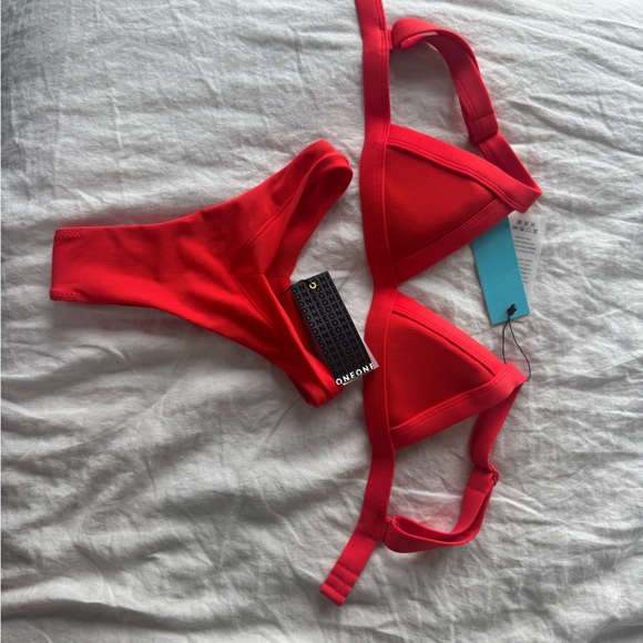 ONEONE Swim NWT red bikini XS - Picture 4 of 5